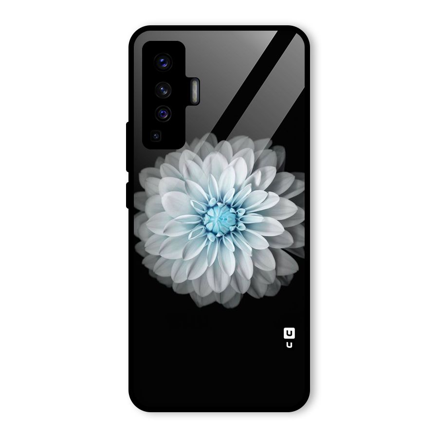 White Bloom Glass Back Case for Vivo X50