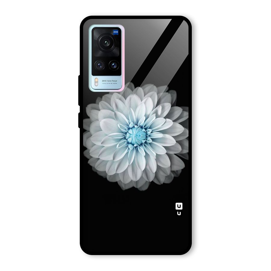 White Bloom Glass Back Case for Vivo X60