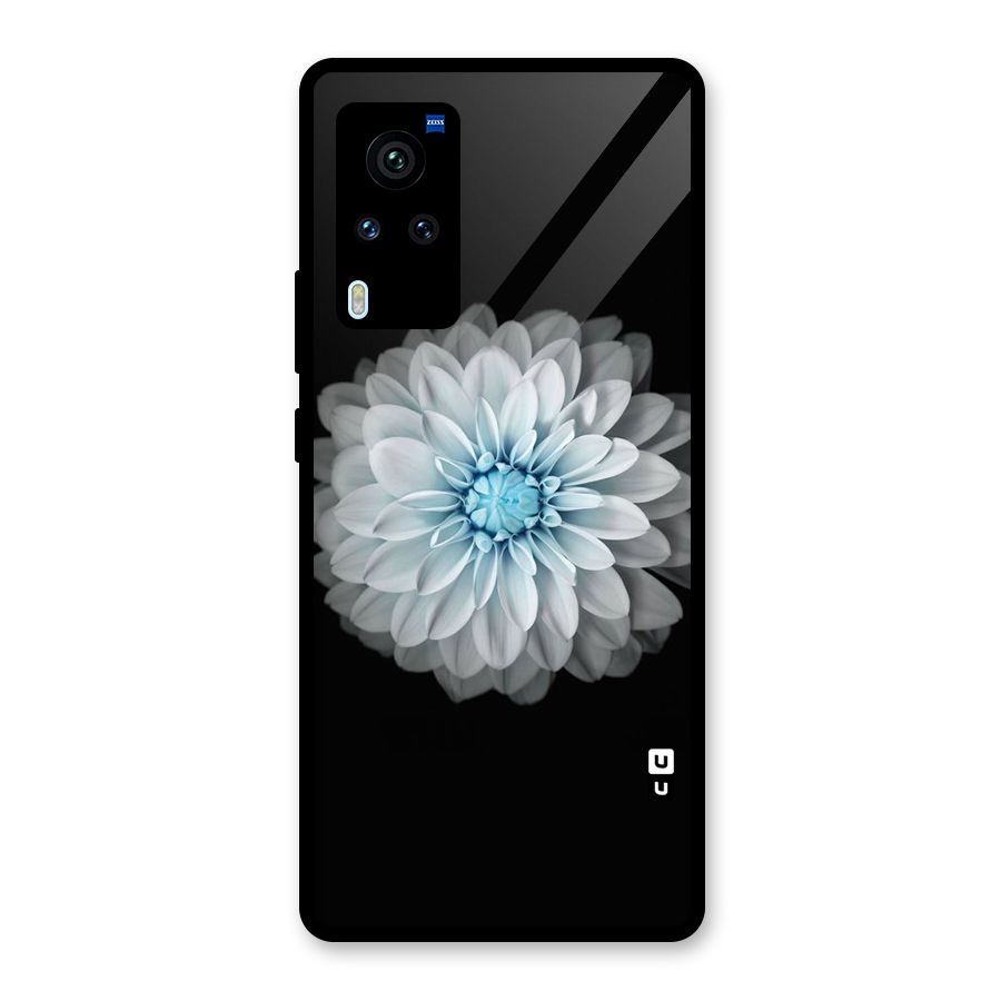 White Bloom Glass Back Case for Vivo X60 Pro