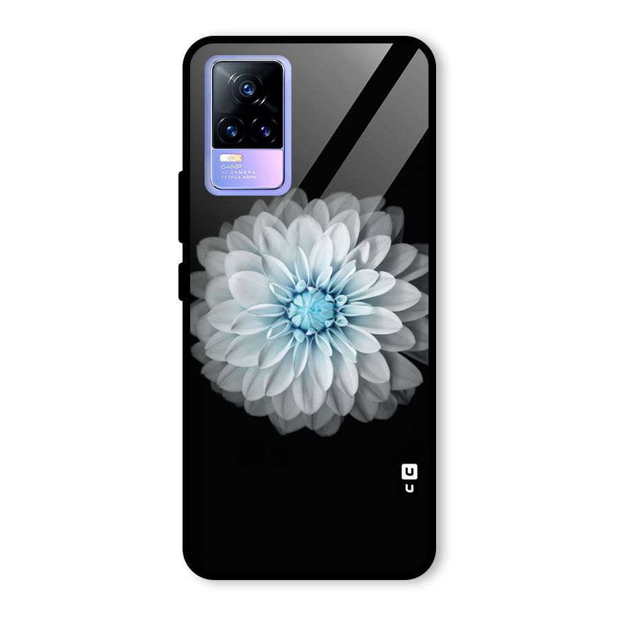 White Bloom Glass Back Case for Vivo Y73