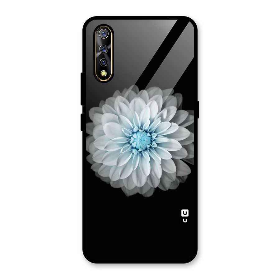 White Bloom Glass Back Case for Vivo Z1x