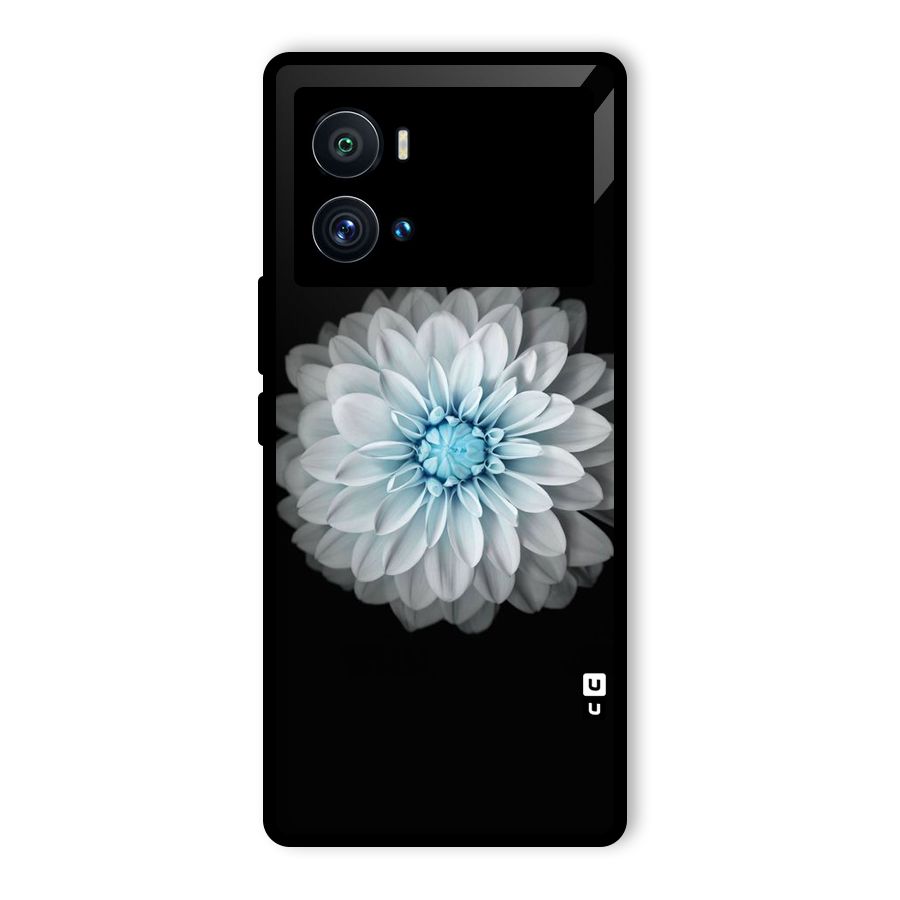 White Bloom Glass Back Case for Vivo iQOO 9 Pro