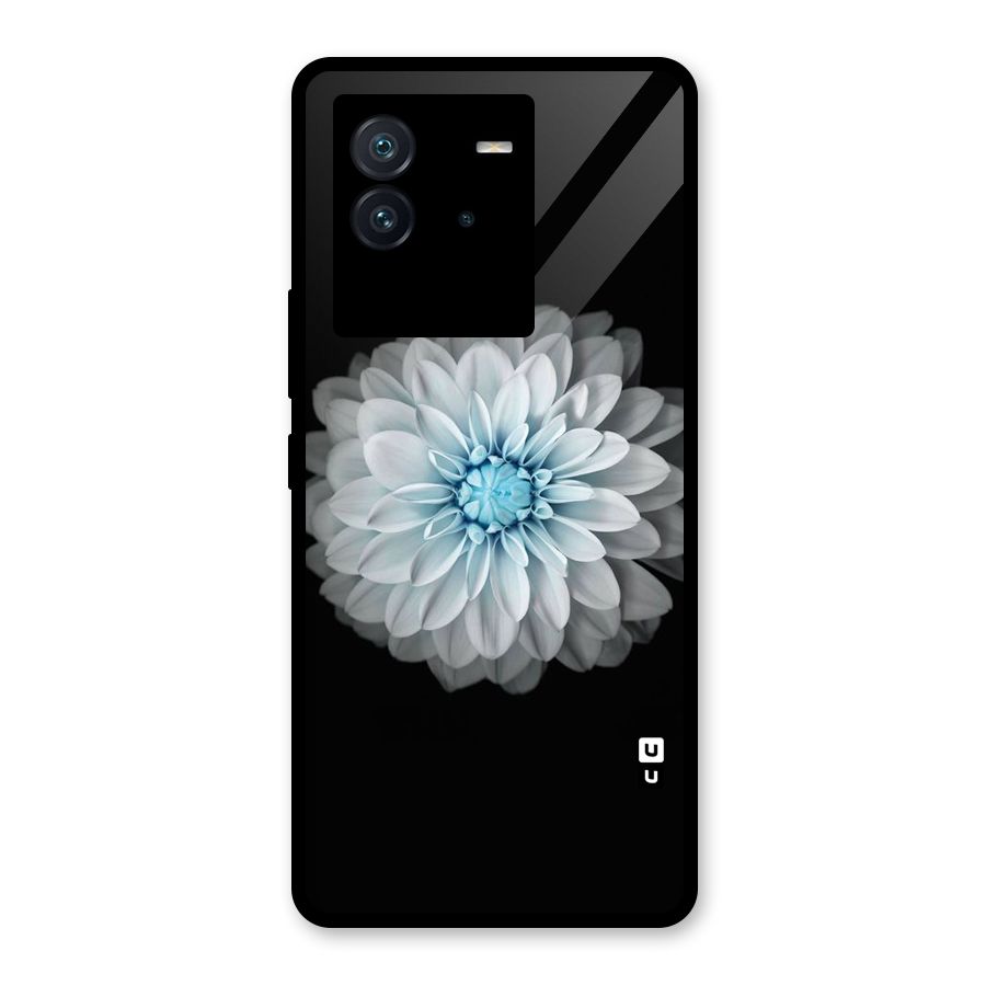 White Bloom Glass Back Case for Vivo iQOO Neo 6 5G