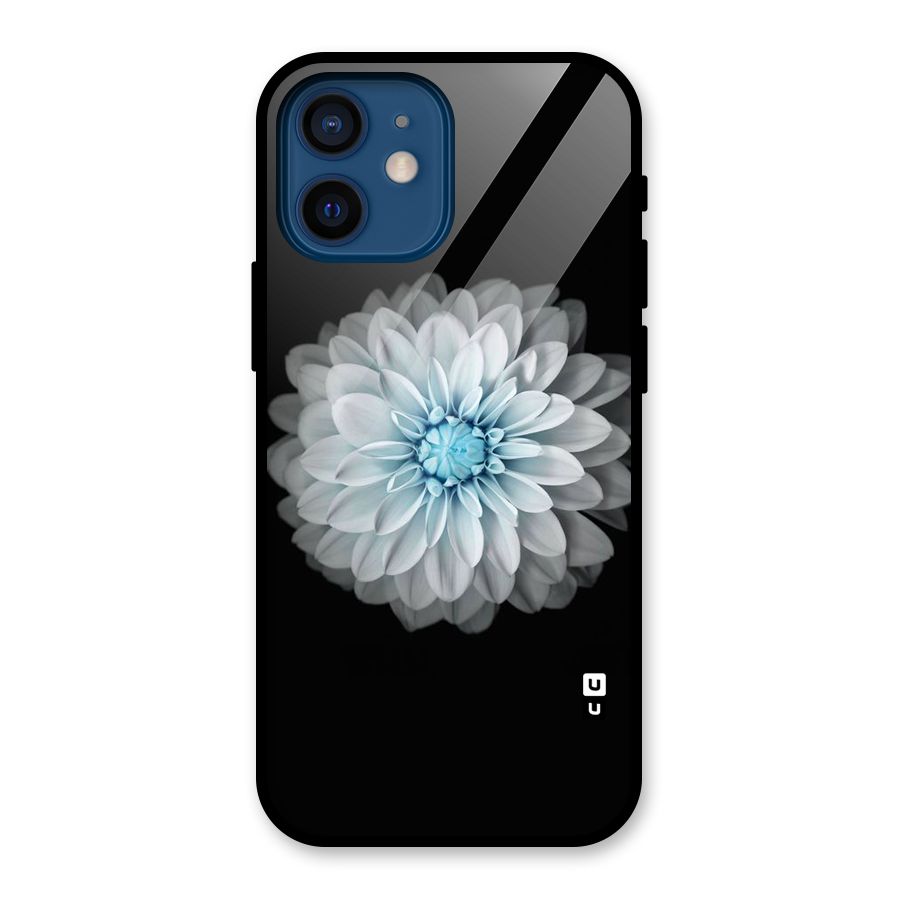 White Bloom Glass Back Case for iPhone 12 Mini