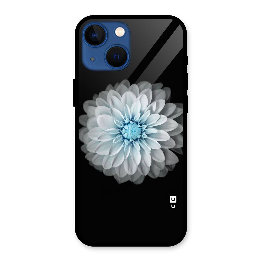 White Bloom Glass Back Case for iPhone 13 Mini