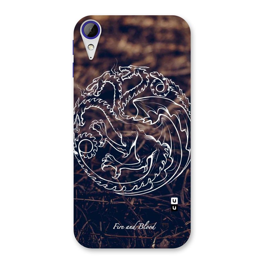 White Circle Back Case for Desire 830