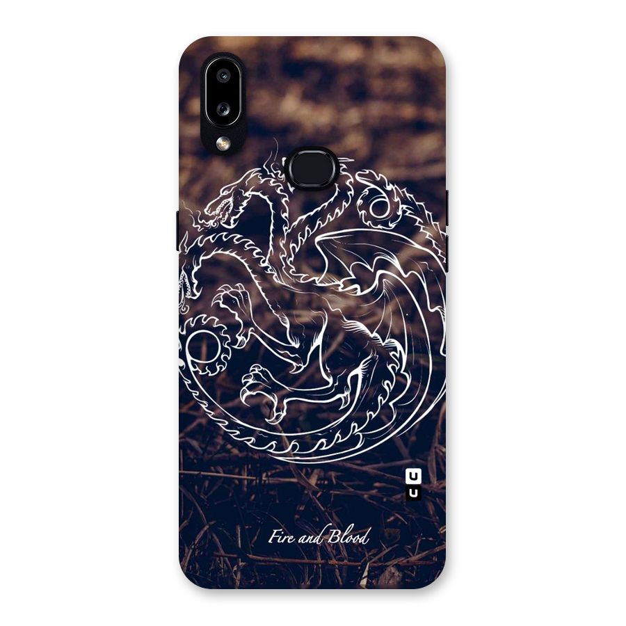 White Circle Back Case for Galaxy A10s