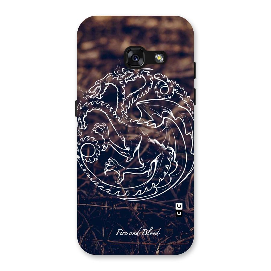 White Circle Back Case for Galaxy A3 (2017)