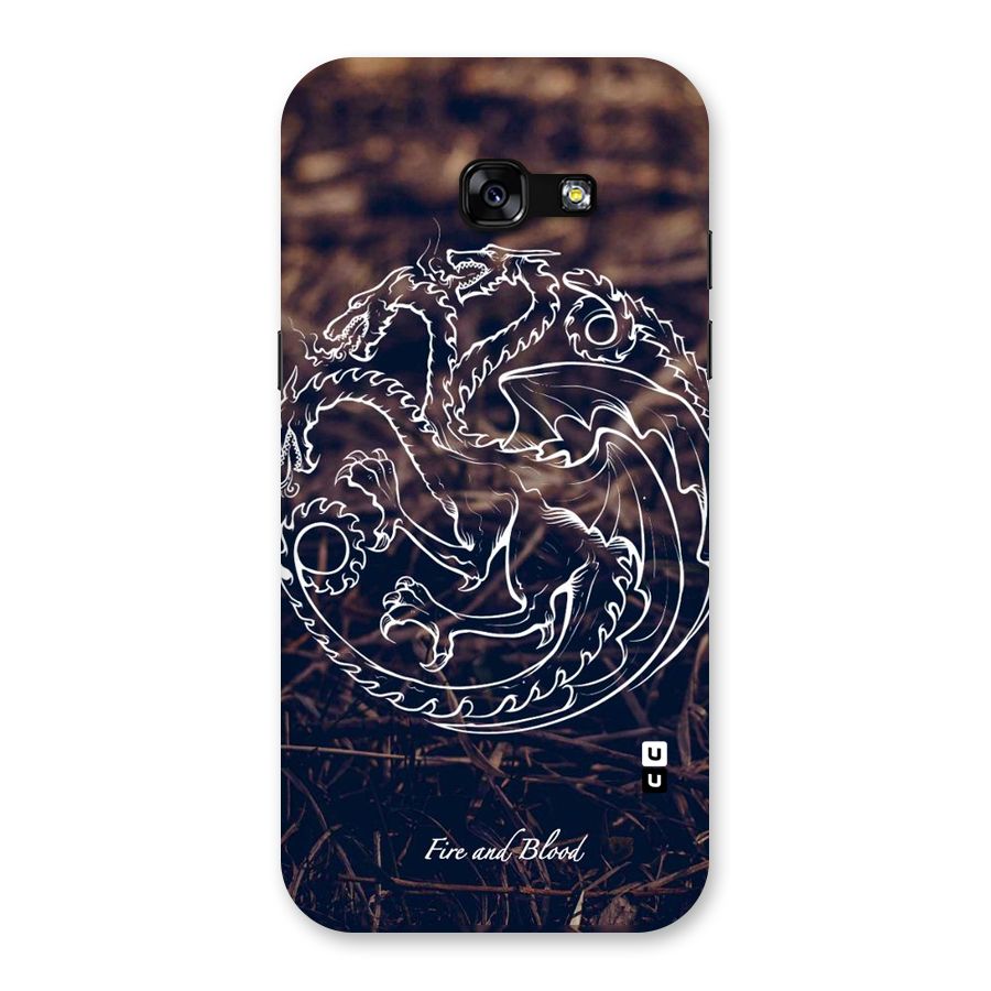 White Circle Back Case for Galaxy A5 2017