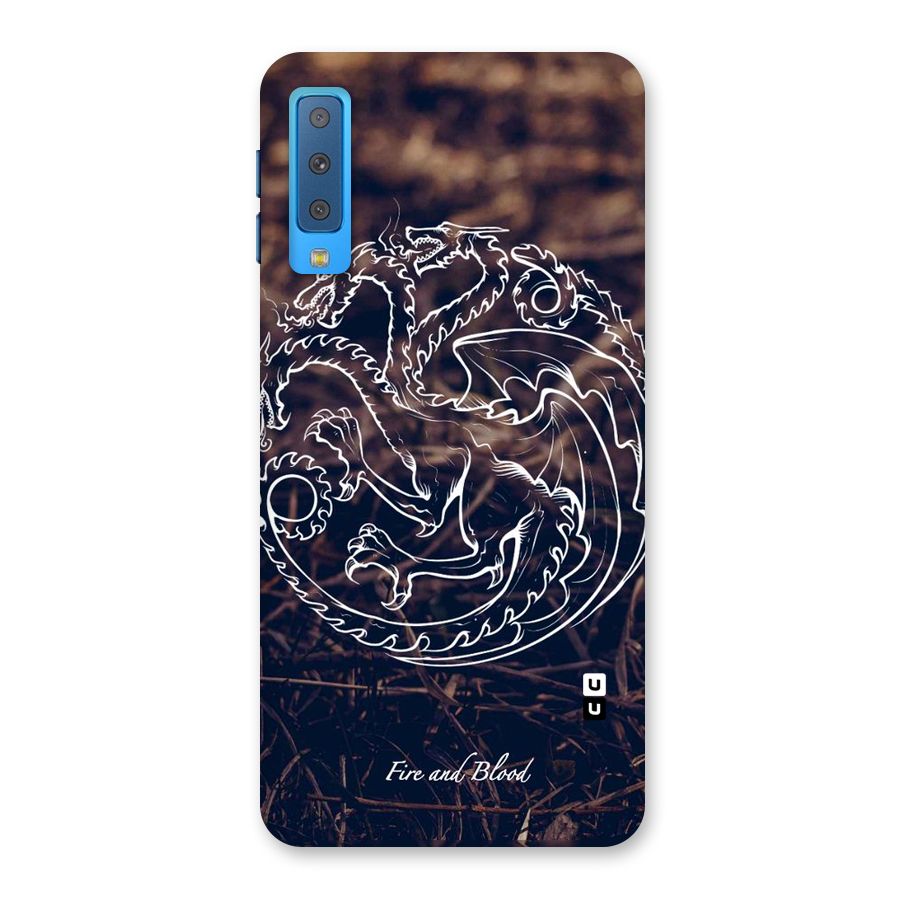 White Circle Back Case for Galaxy A7 (2018)