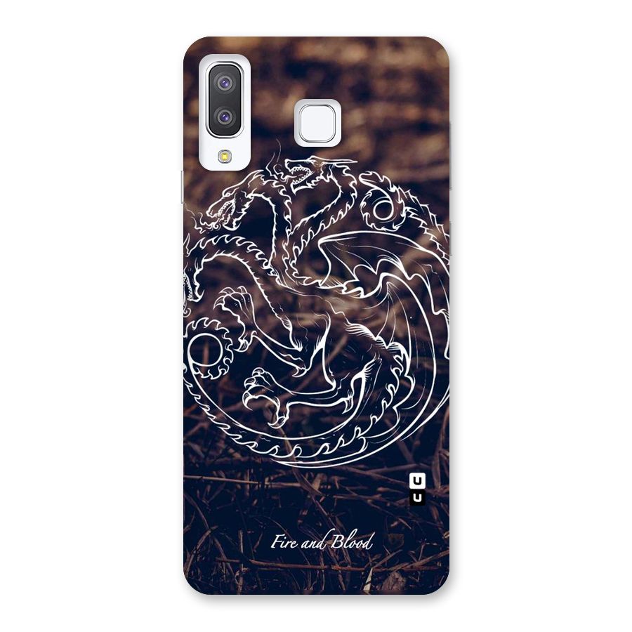 White Circle Back Case for Galaxy A8 Star