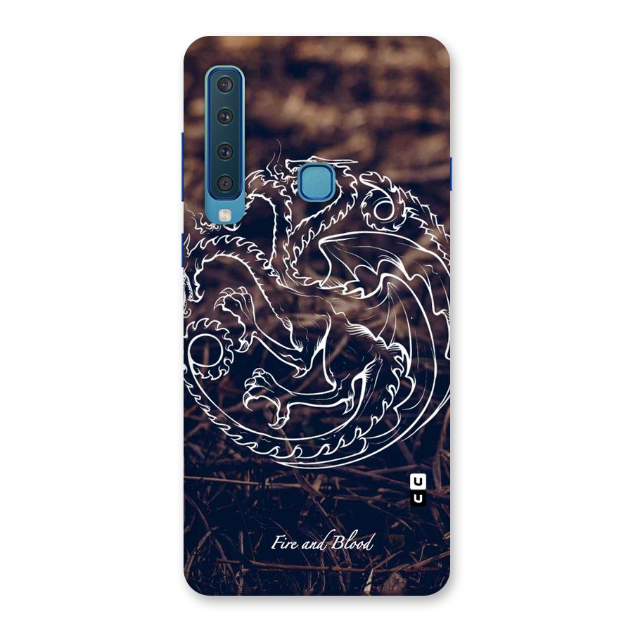 White Circle Back Case for Galaxy A9 (2018)