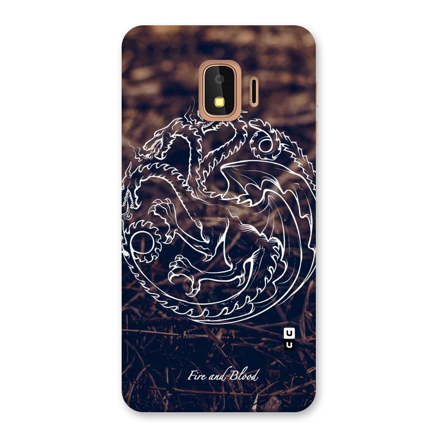 White Circle Back Case for Galaxy J2 Core