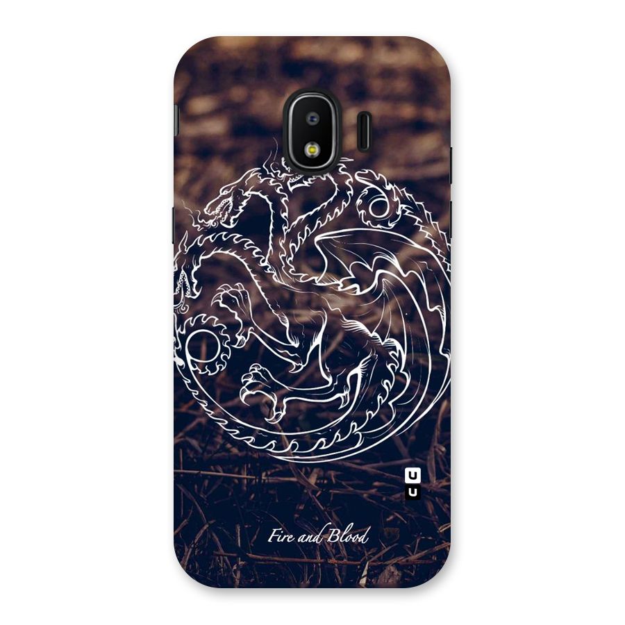 White Circle Back Case for Galaxy J2 Pro 2018