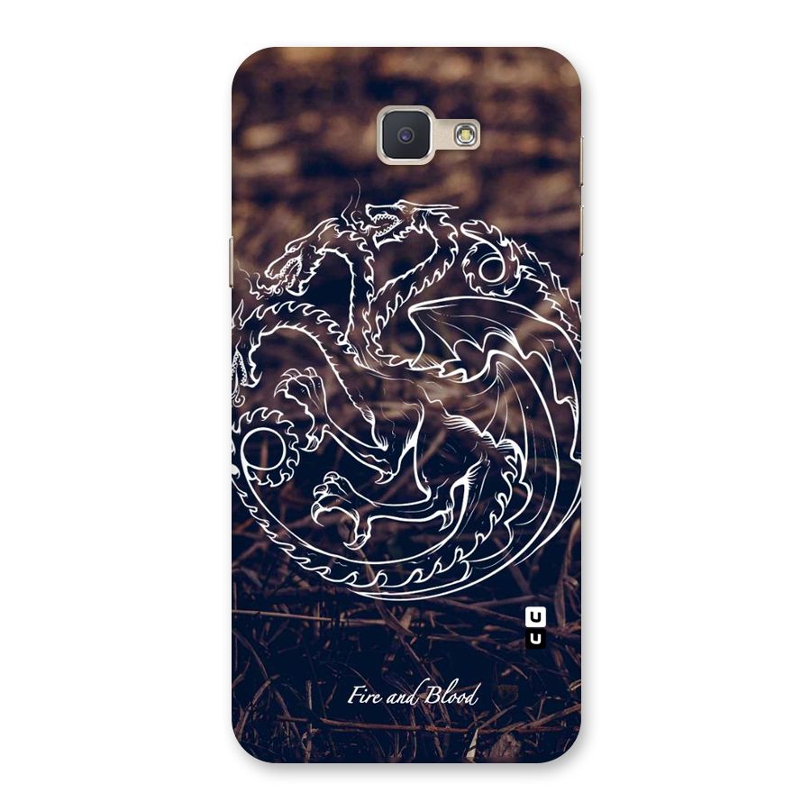 White Circle Back Case for Galaxy J5 Prime