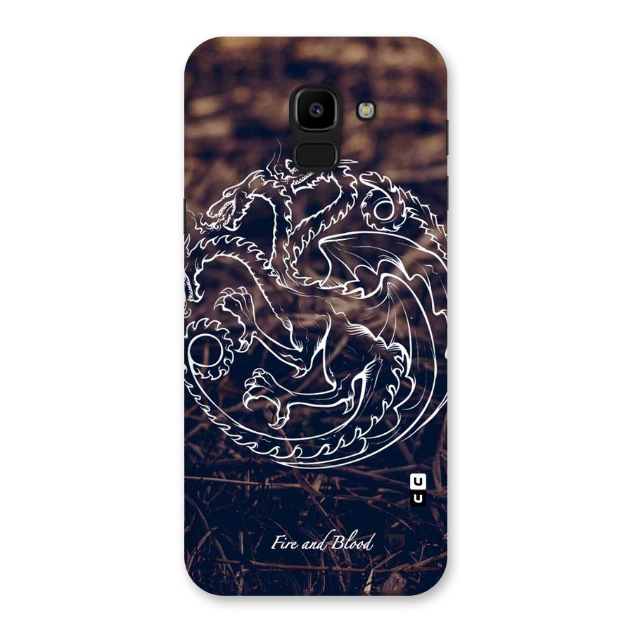 White Circle Back Case for Galaxy J6