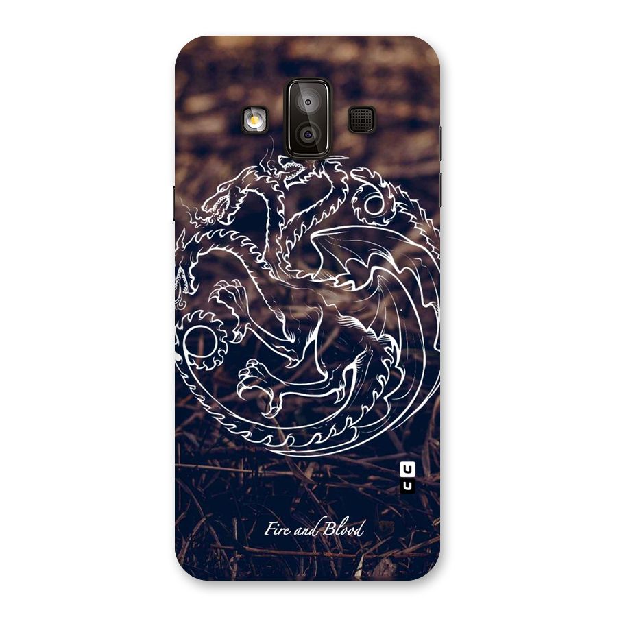 White Circle Back Case for Galaxy J7 Duo
