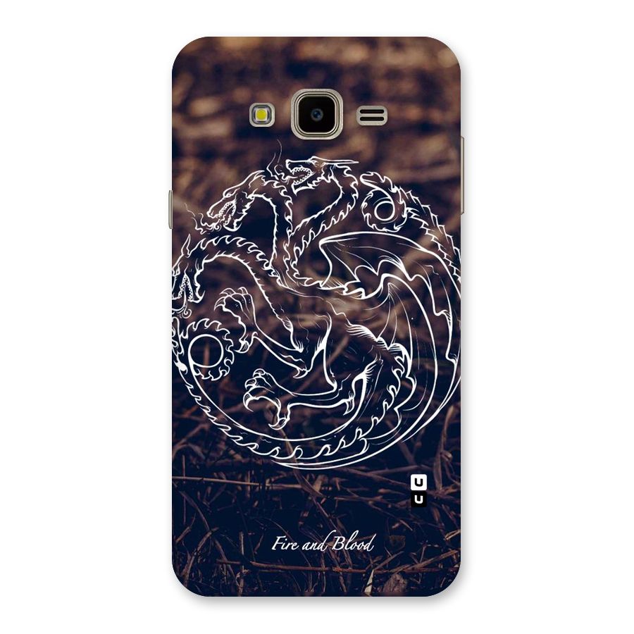 White Circle Back Case for Galaxy J7 Nxt
