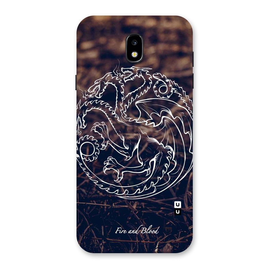 White Circle Back Case for Galaxy J7 Pro