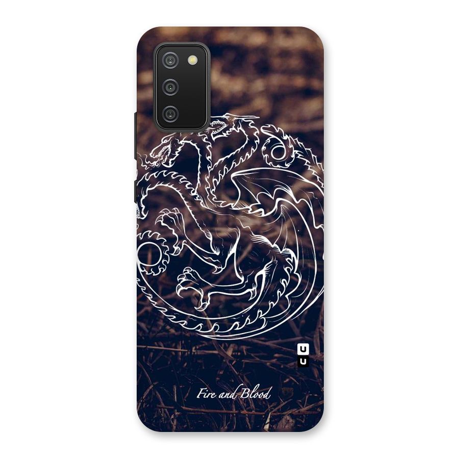 White Circle Back Case for Galaxy M02s