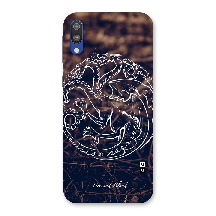 White Circle Back Case for Galaxy M10