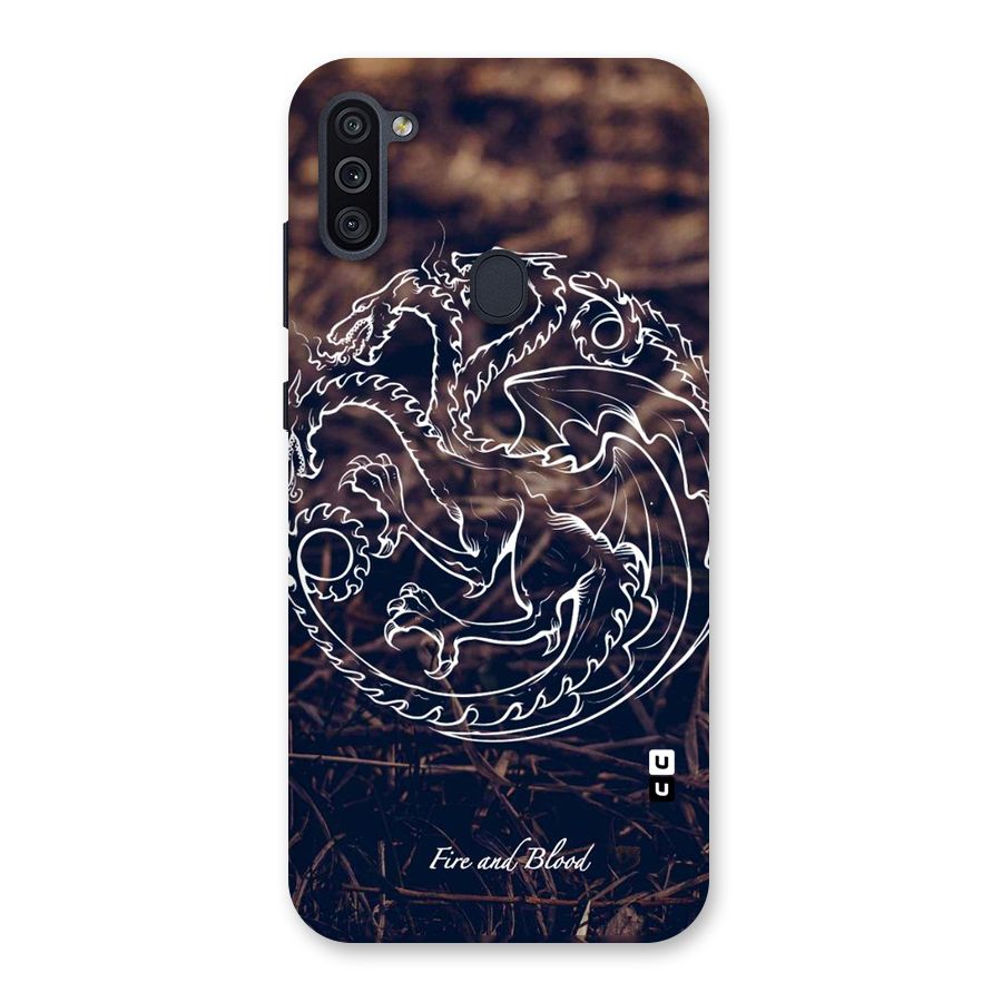 White Circle Back Case for Galaxy M11