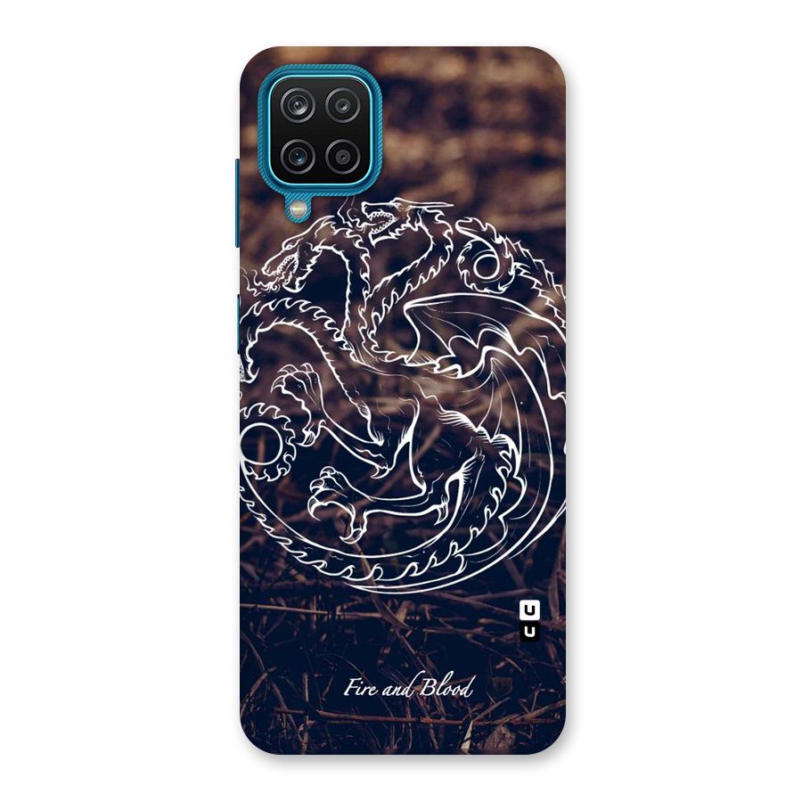 White Circle Back Case for Galaxy M12