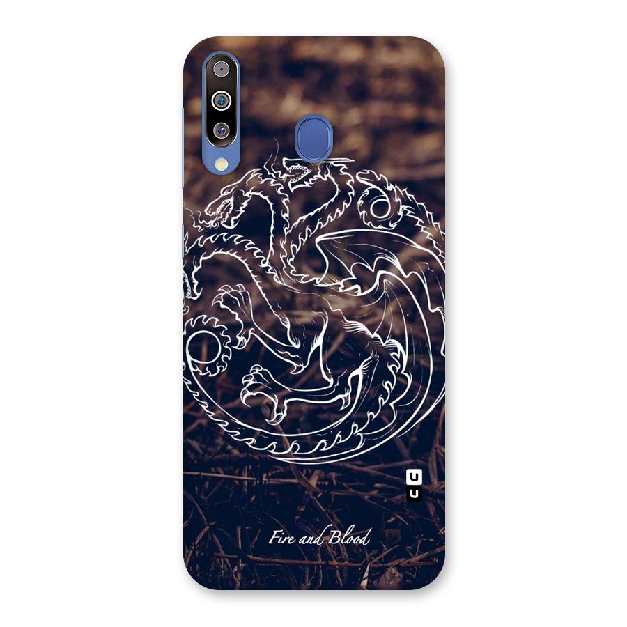 White Circle Back Case for Galaxy M30