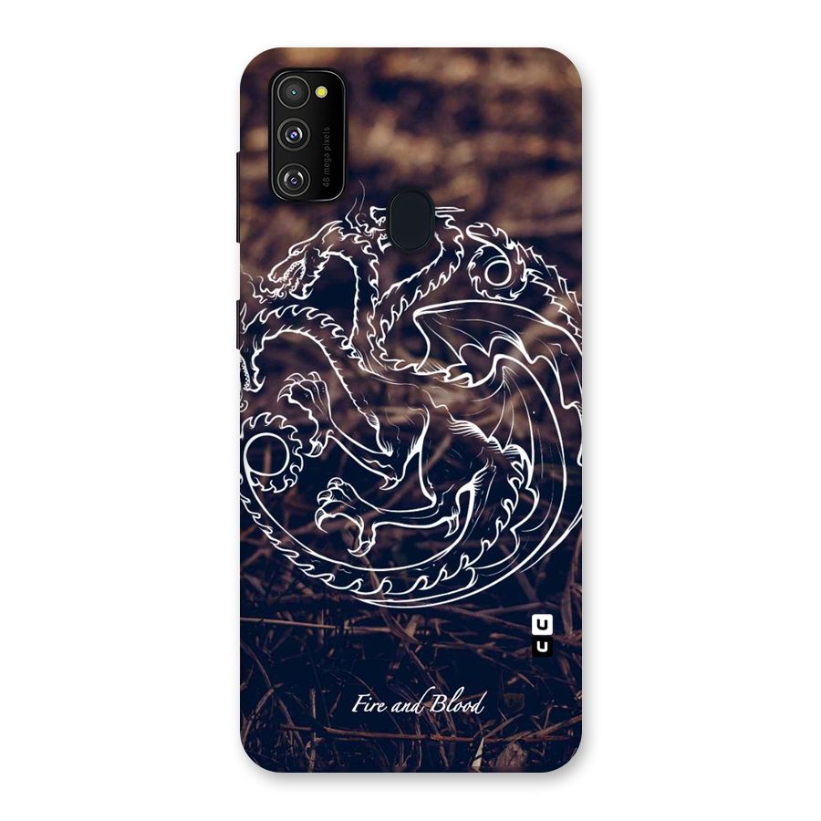 White Circle Back Case for Galaxy M30s