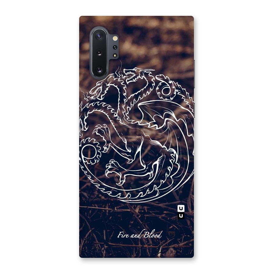 White Circle Back Case for Galaxy Note 10 Plus