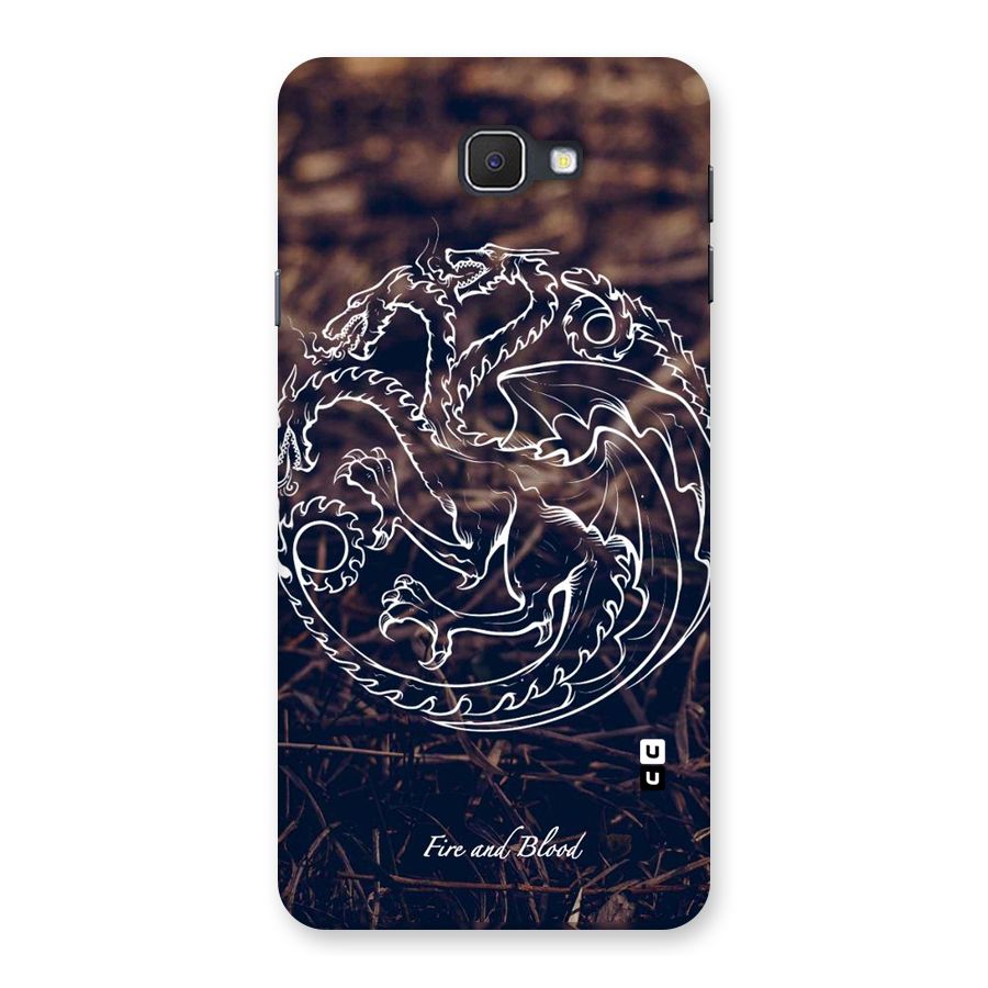 White Circle Back Case for Galaxy On7 2016