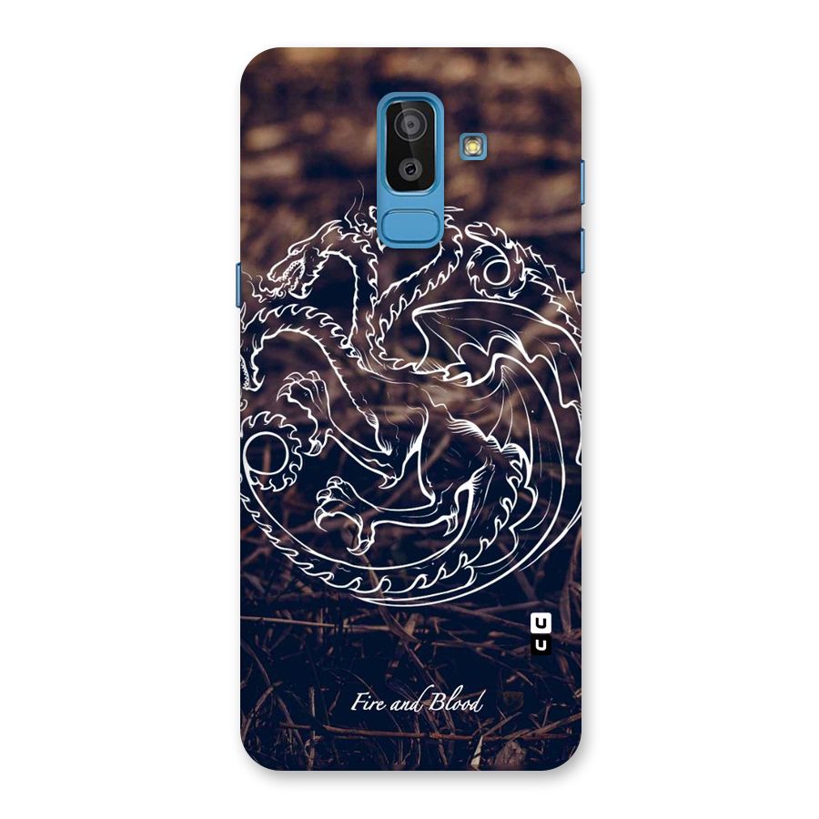 White Circle Back Case for Galaxy On8 (2018)