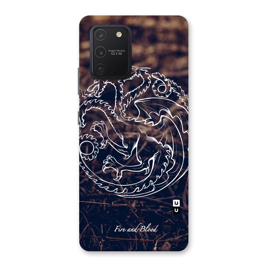 White Circle Back Case for Galaxy S10 Lite