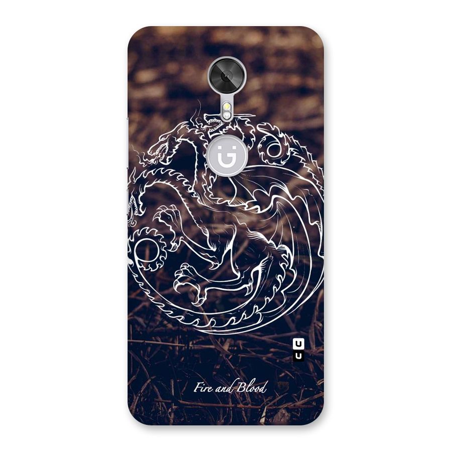 White Circle Back Case for Gionee A1