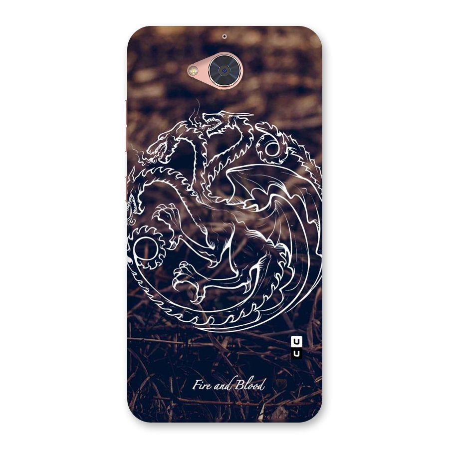 White Circle Back Case for Gionee S6 Pro