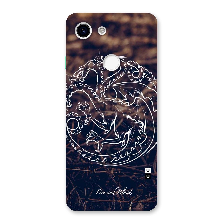 White Circle Back Case for Google Pixel 3