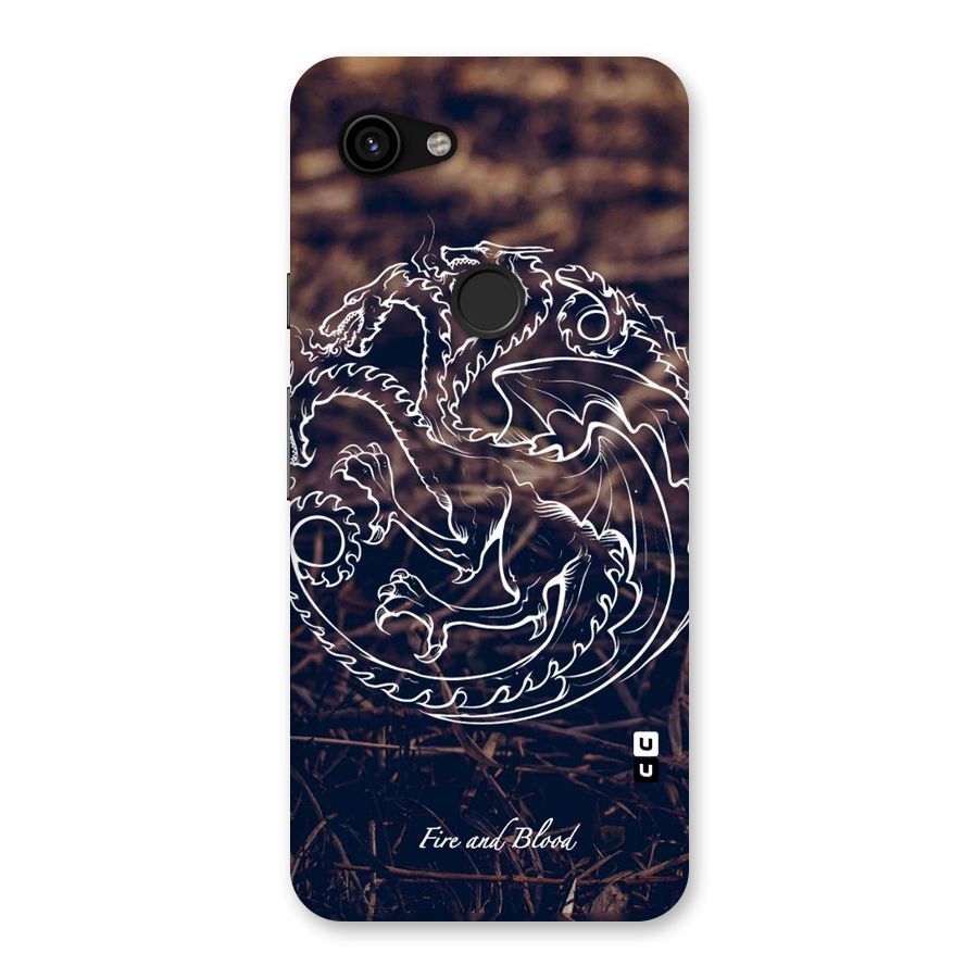 White Circle Back Case for Google Pixel 3a