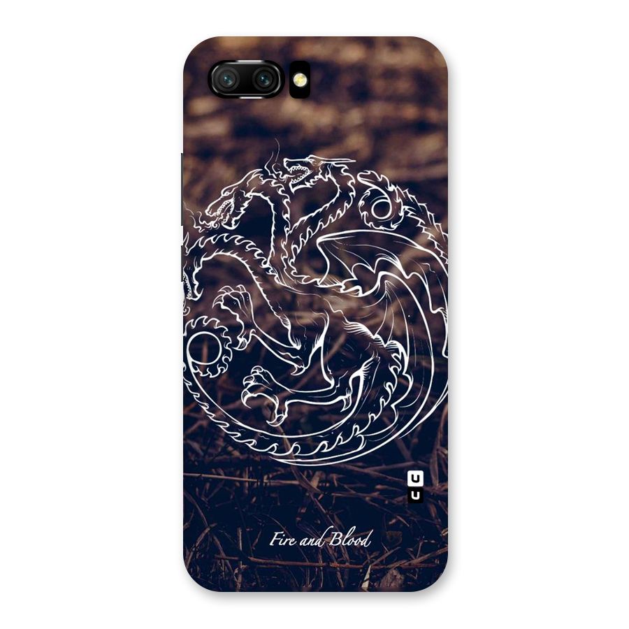 White Circle Back Case for Honor 10