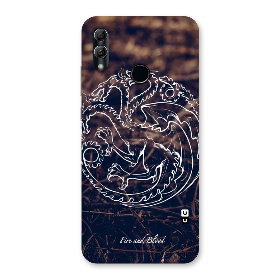 White Circle Back Case for Honor 10 Lite