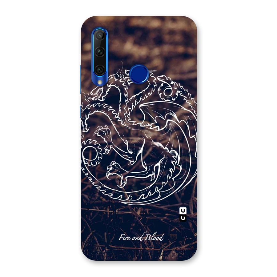 White Circle Back Case for Honor 20i