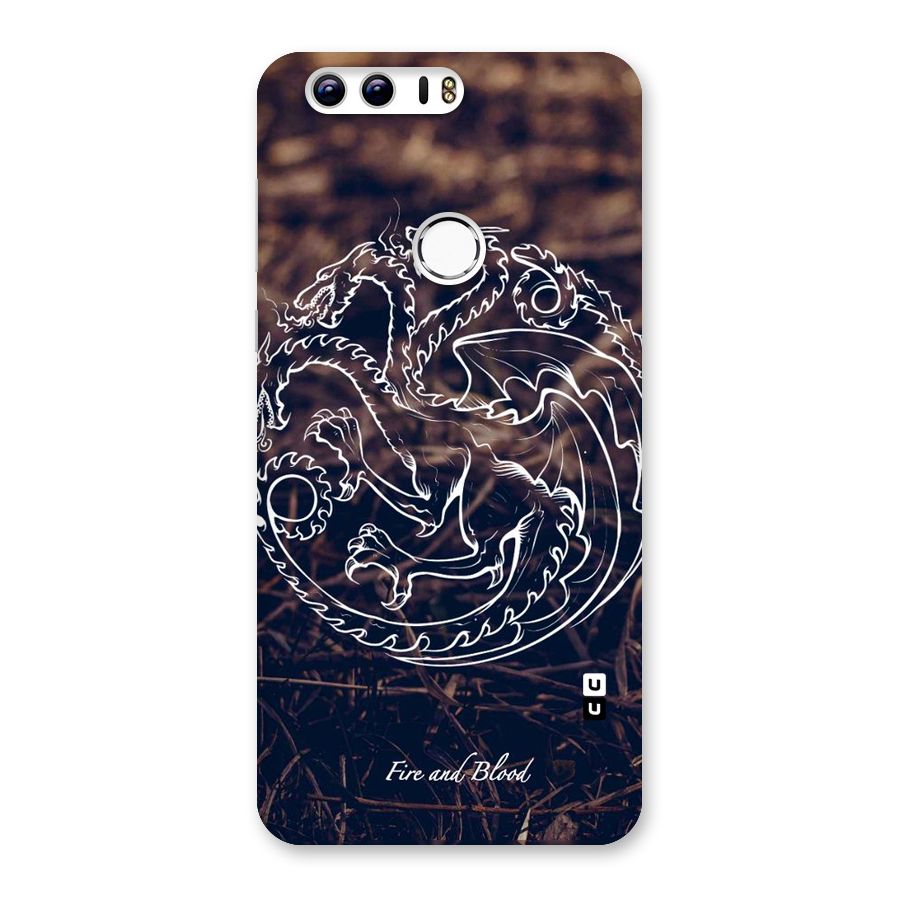White Circle Back Case for Honor 8