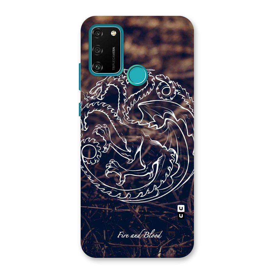 White Circle Back Case for Honor 9A