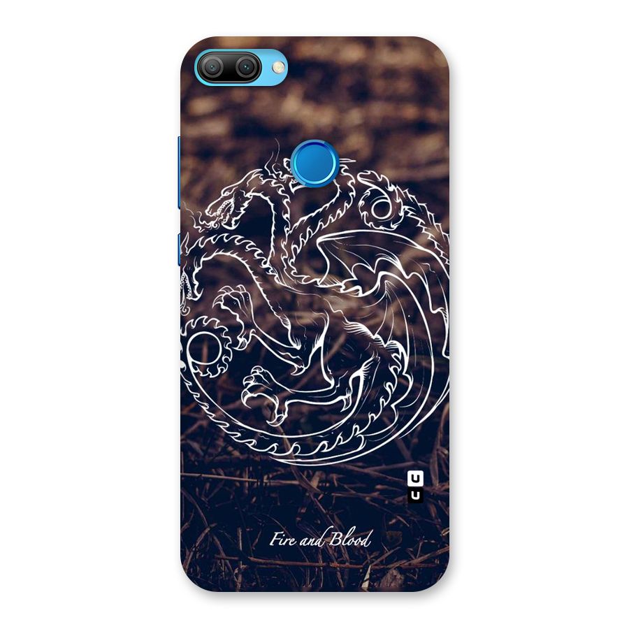 White Circle Back Case for Honor 9N