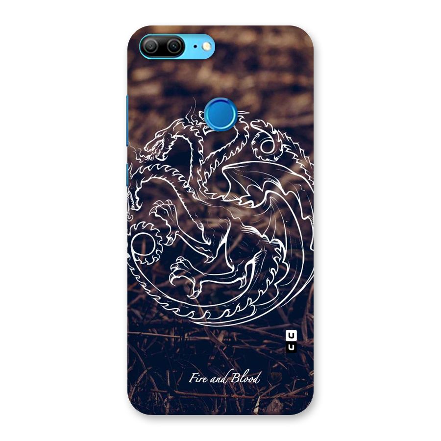 White Circle Back Case for Honor 9 Lite