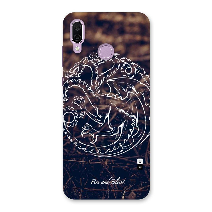 White Circle Back Case for Honor Play