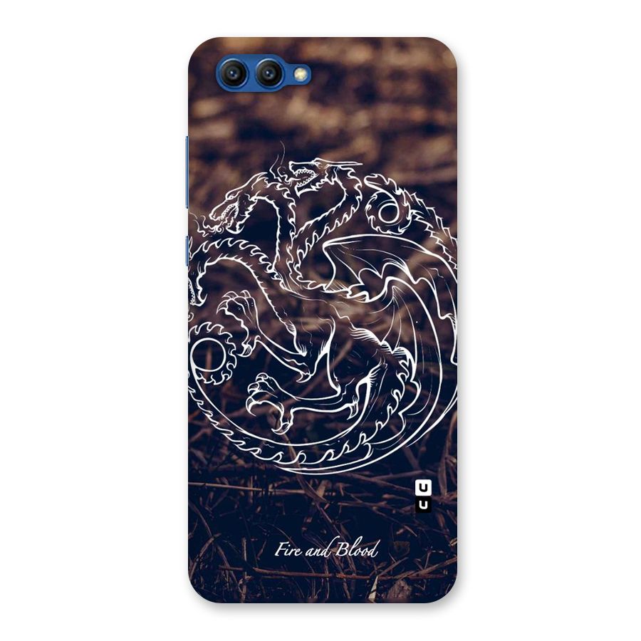 White Circle Back Case for Honor View 10