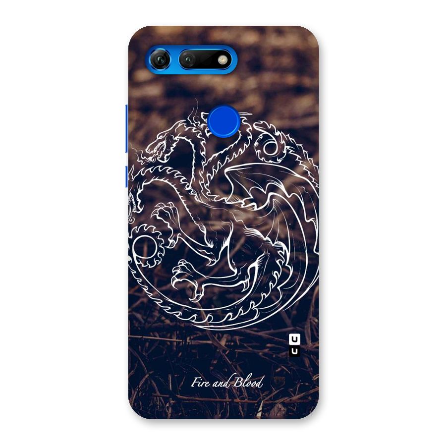 White Circle Back Case for Honor View 20