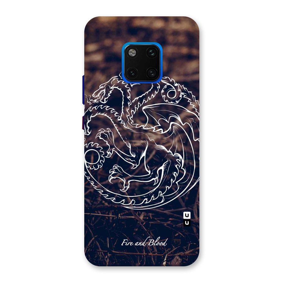 White Circle Back Case for Huawei Mate 20 Pro