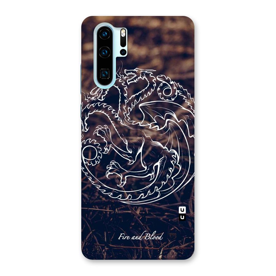 White Circle Back Case for Huawei P30 Pro