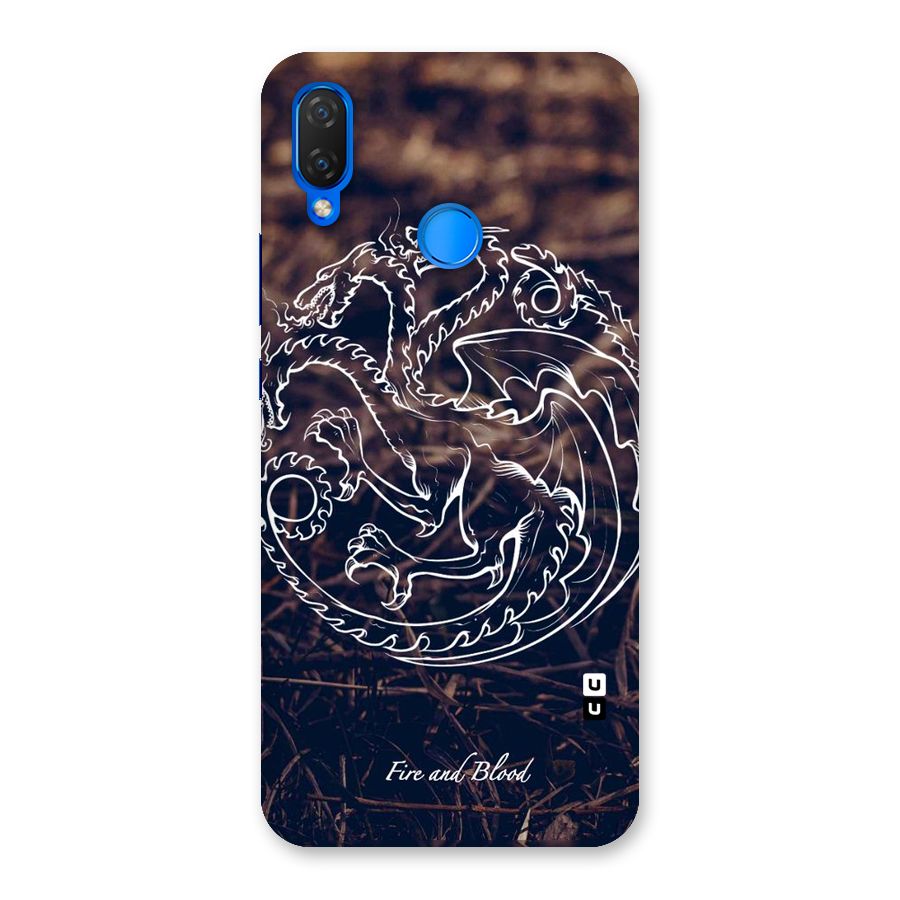 White Circle Back Case for Huawei P Smart+